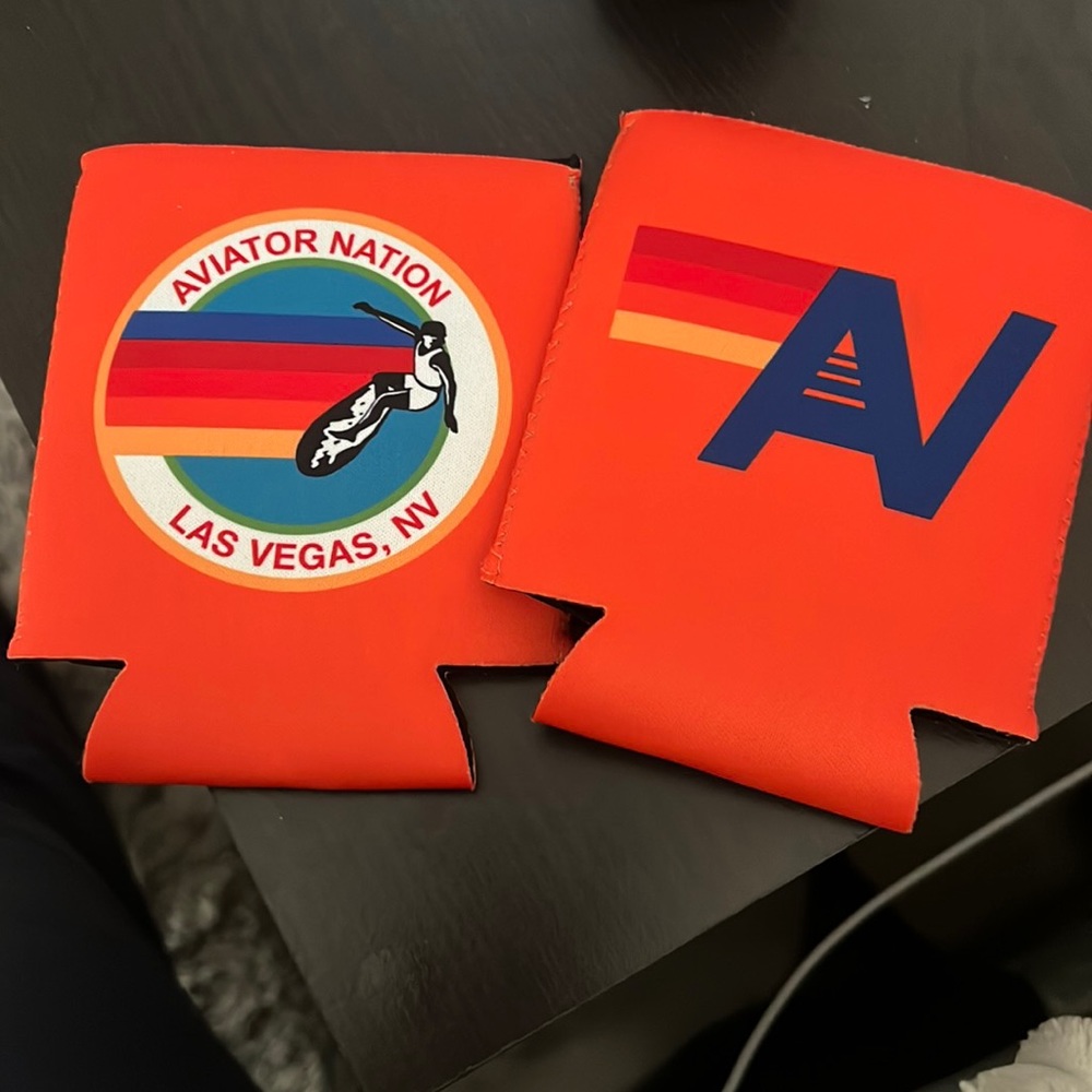 2 Aviator Nation Las Vegas koozies